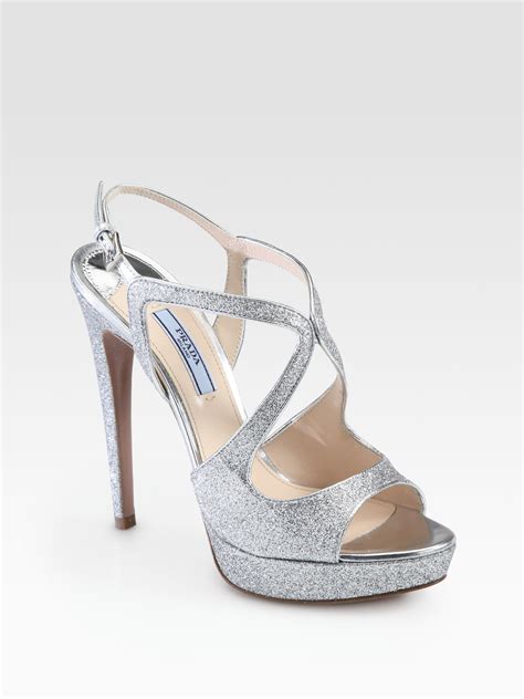 Glitter Prada Shoes for Women 